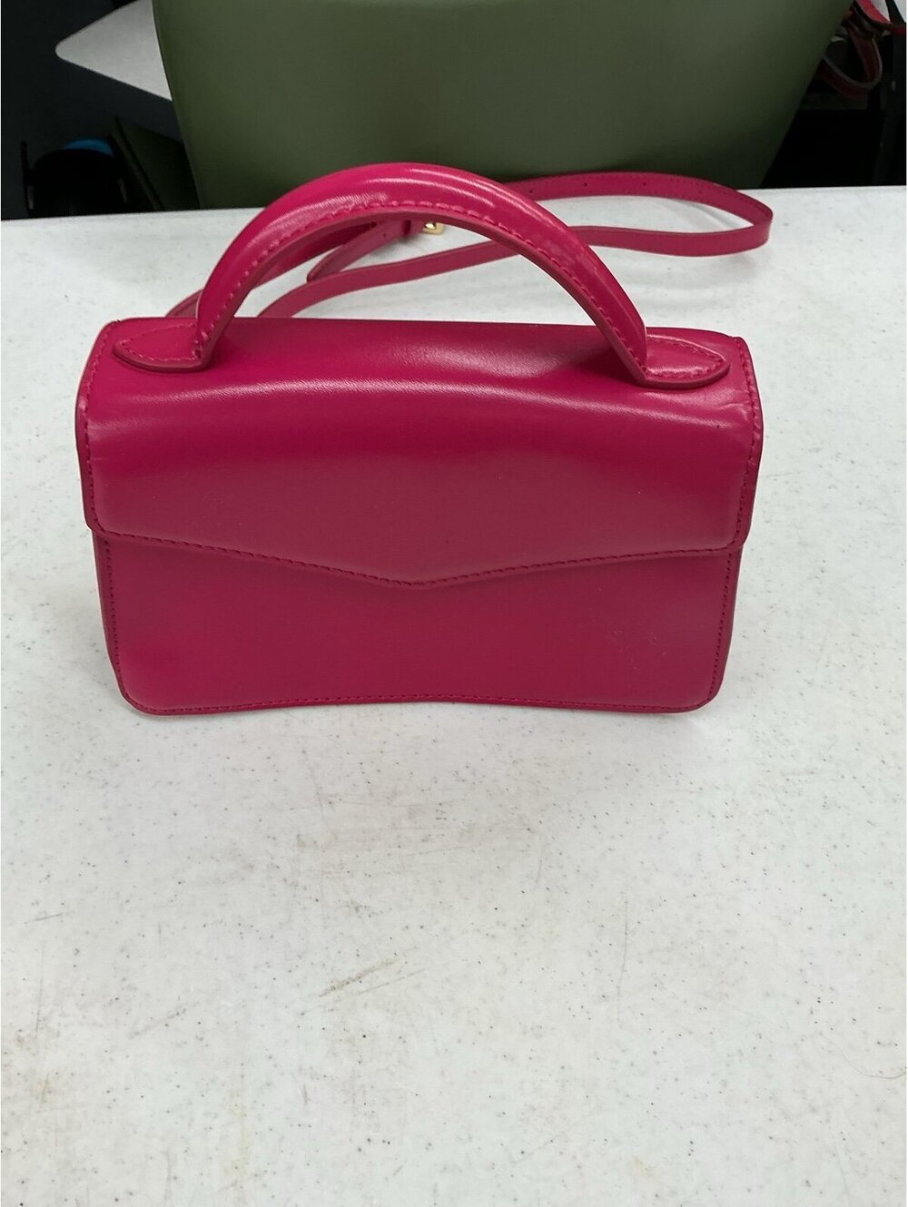 J.Crew pink patent leather hand bag